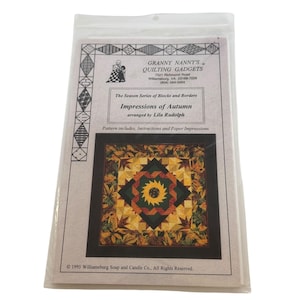 Granny Nannys Quilting Gadgets Quilt Pattern Impressions of Autumn Blocks Border