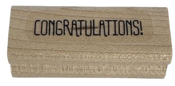 Stampin Up Rubber Stamp Congratulations Retirement Card Making Word Sentiment