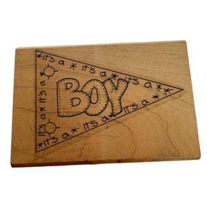 Limitierte Auflage Stempel Es ist ein Junge Baby Ankündigung Karte Herstellung Worte Sohn