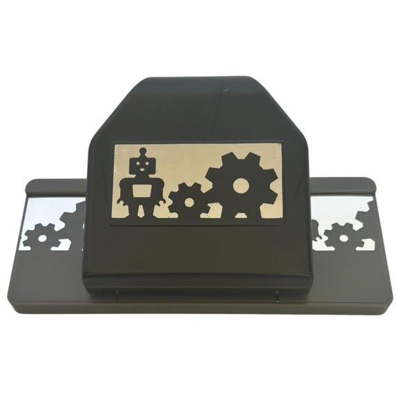 EK Success Robots Gear Border Paper Punch Large Edger Craft Tool