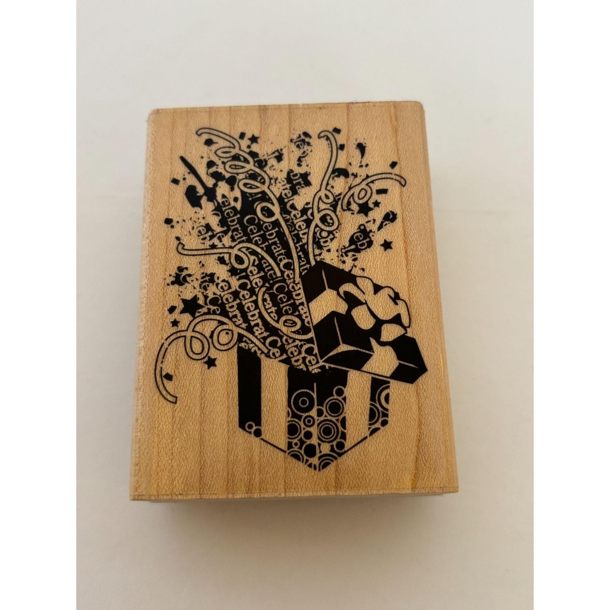 Inkadinkado Timbro In Legno Con Mucca Floreale – 5x5 Cm, Per Scrapbooking E Biglietti Fai Da Te - 4
