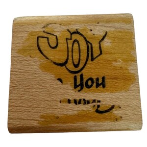 Sello de goma Touche Joy To You and Yours Etiqueta de regalo de Navidad Tarjetas para hacer palabras