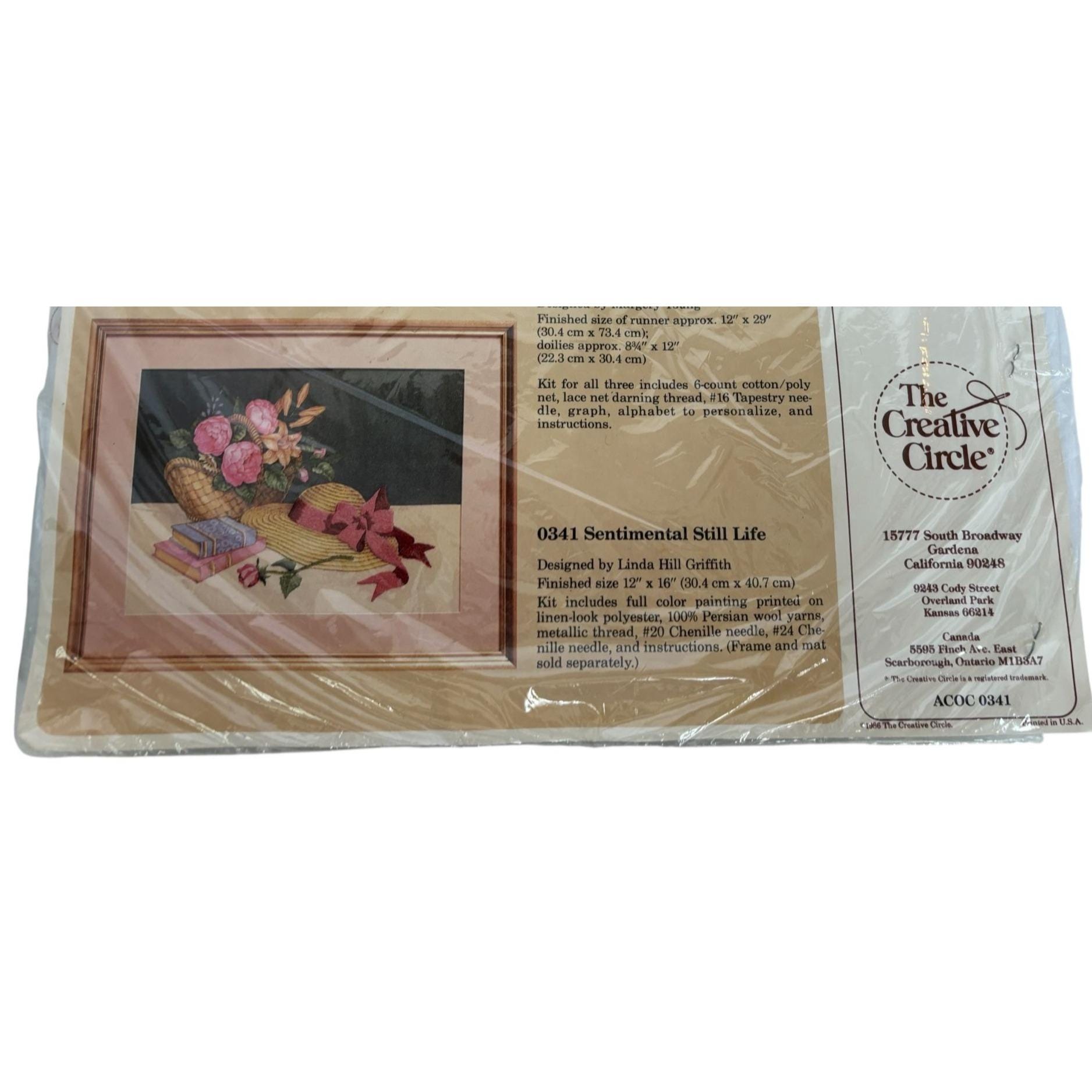 The Creative Circle Cross Stitch Kit Sentimental Still Life 0341