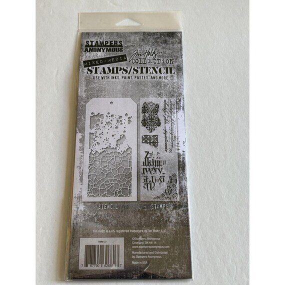 Tim Holtz スタンプ まとめ売り Amazon | ティムホルツ大しがみつくスタンプ セット着用テキスト