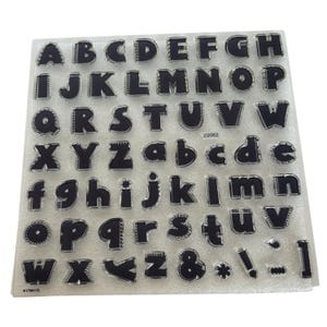 CTMH My Acrylix acrylstempelset Arizona alfabet ABC letters hoofdletters kleine letters