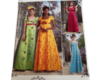Simplicity Sewing Pattern S9434 Womens Regency Style Dress 20W-28W