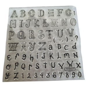 CTMH acrylpostzegels set circusalfabetletters kleine en hoofdletters My Acrylix