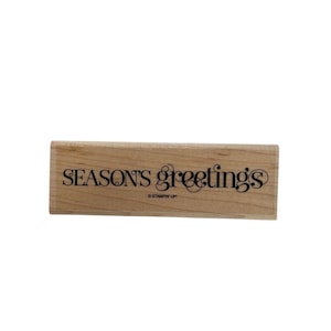 Pieczątka gumowa Stampin Up Seasons Greetings Christmas Card Making Words Holidays