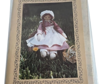 Osage County Quilt Factory Pattern Prairie Pocket Rag Doll Primitive Country 12 inch Vintage