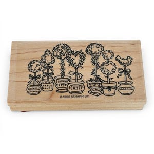 Stampin Up Topiary Stempel Garten Töpfe Gärtner Kartenherstellung Papier Basteln