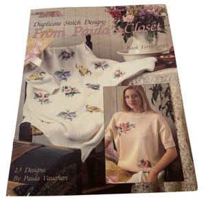 Duplicate Stitch Designs Pattern Book 47 Paula Vaughan Flower