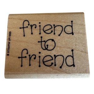 Stampin Up Stempel Freund zu Freund Kartenherstellung Sentiment Freundschaft BFF