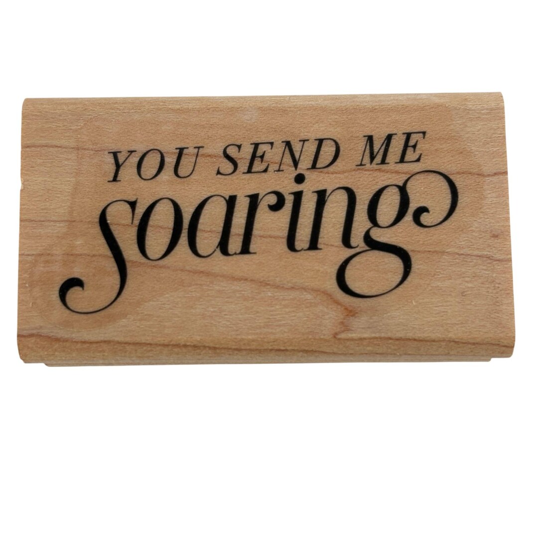 Stampin up Rubber Stamp You Send Me Soaring Happiness Love Flying Card ...