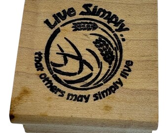 Good Stamps Rubber Stamp Live Simply Mother Teresa Quote Christian Words Inspire