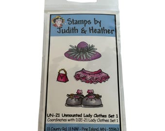 Stemple gumowe Judith i Heather Zestaw ubrań damskich Modny kapelusz Buty Torebka