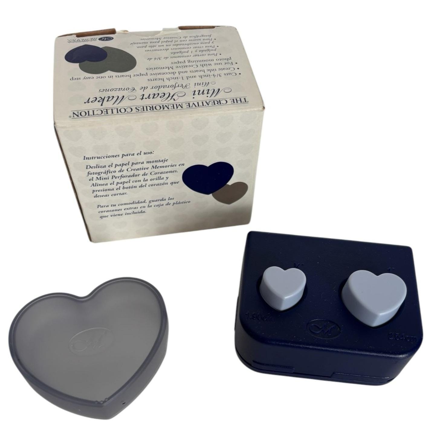 Creative Memories Mini Heart Maker Paper Punch 3/4 Inch and 1 Inch