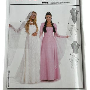 Burda Sewing Pattern 2484 Fairy Gown Dress Renaissance Costume Misses 10-20 UC