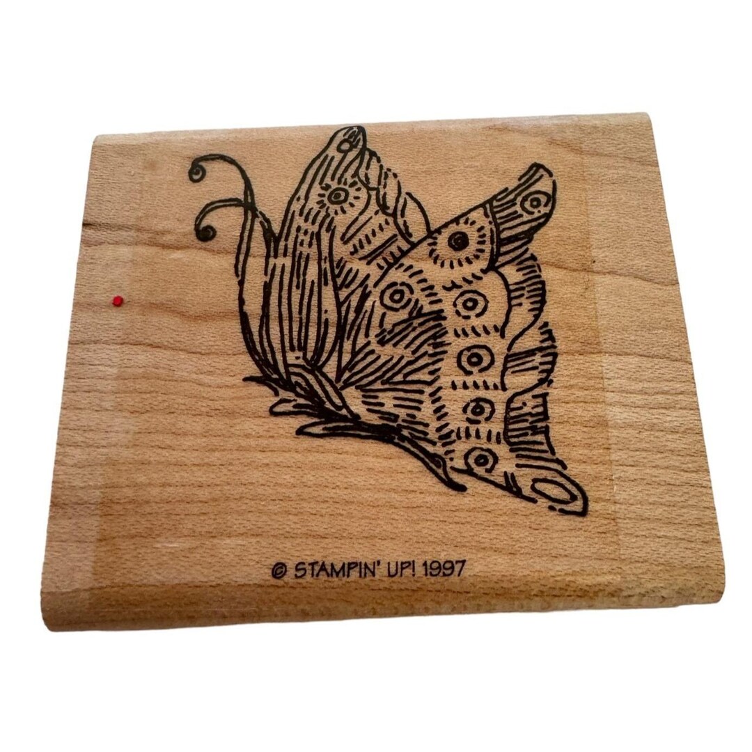 Stampin up Butterfly Rubber Stamp Flying Spring Garden Friendship Card ...