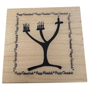 Hausierer Pack Stempel Happy Chanukka Chanukka Menorah Kerzen Card-Making