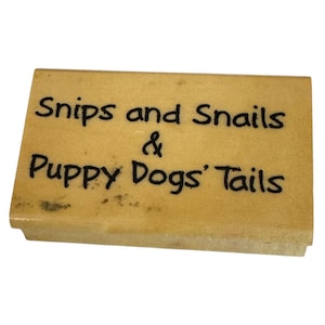 Anitas Stamp Snips And Snails and Puppy Dogs Tails Citation sentiment bébé garçon