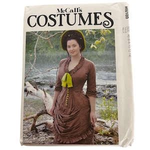 McCalls Sewing Pattern M8189 Angela Clayton Victorian Bustle Top Steampunk Historical Costume 1880s 6-14 Uncut