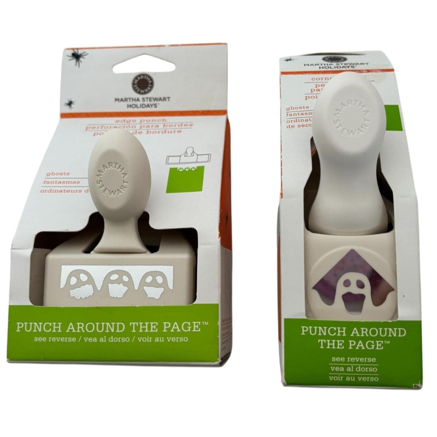 Martha Stewart Paper Punches Ghosts Corner Edge Halloween