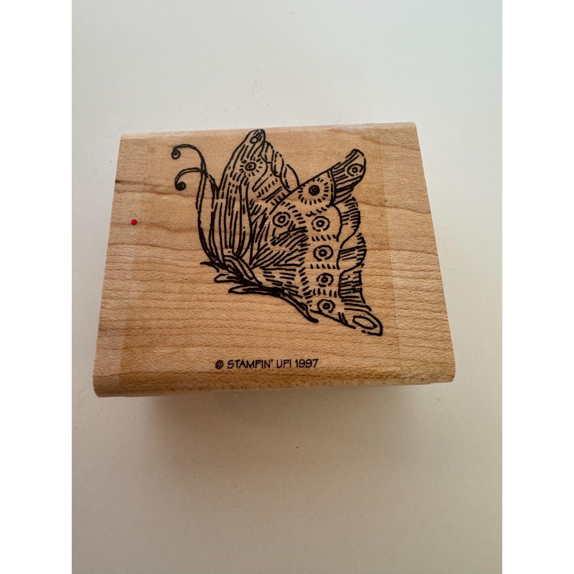 Stampin up Butterfly Rubber Stamp Flying Spring Garden Friendship Card ...