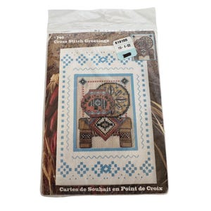 Kit de point de croix Design Works Crafts Carte de voeux indienne poterie du sud-ouest