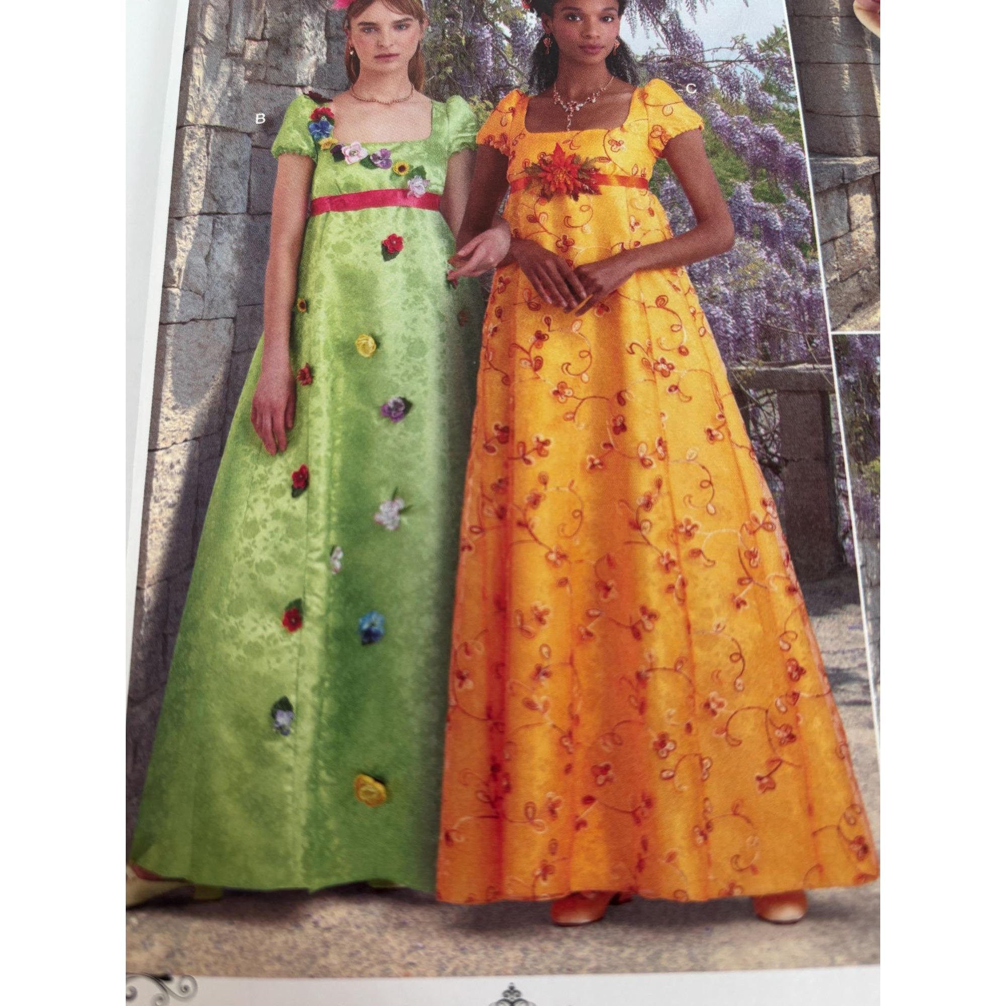 Simplicity Sewing Pattern S9434 Womens Regency Style Dress 20W-28W