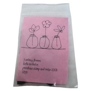 Stamping Bella Stempel 3 zauberhaft Blumen Vasen drollig Frühling Kartenherstellung