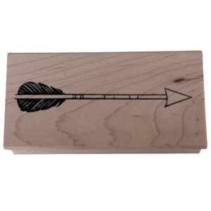 Paper Source Rubber Stamp Boho Tribal Arrow Feather Line Journal Scrapbooking Cardmaking Craft