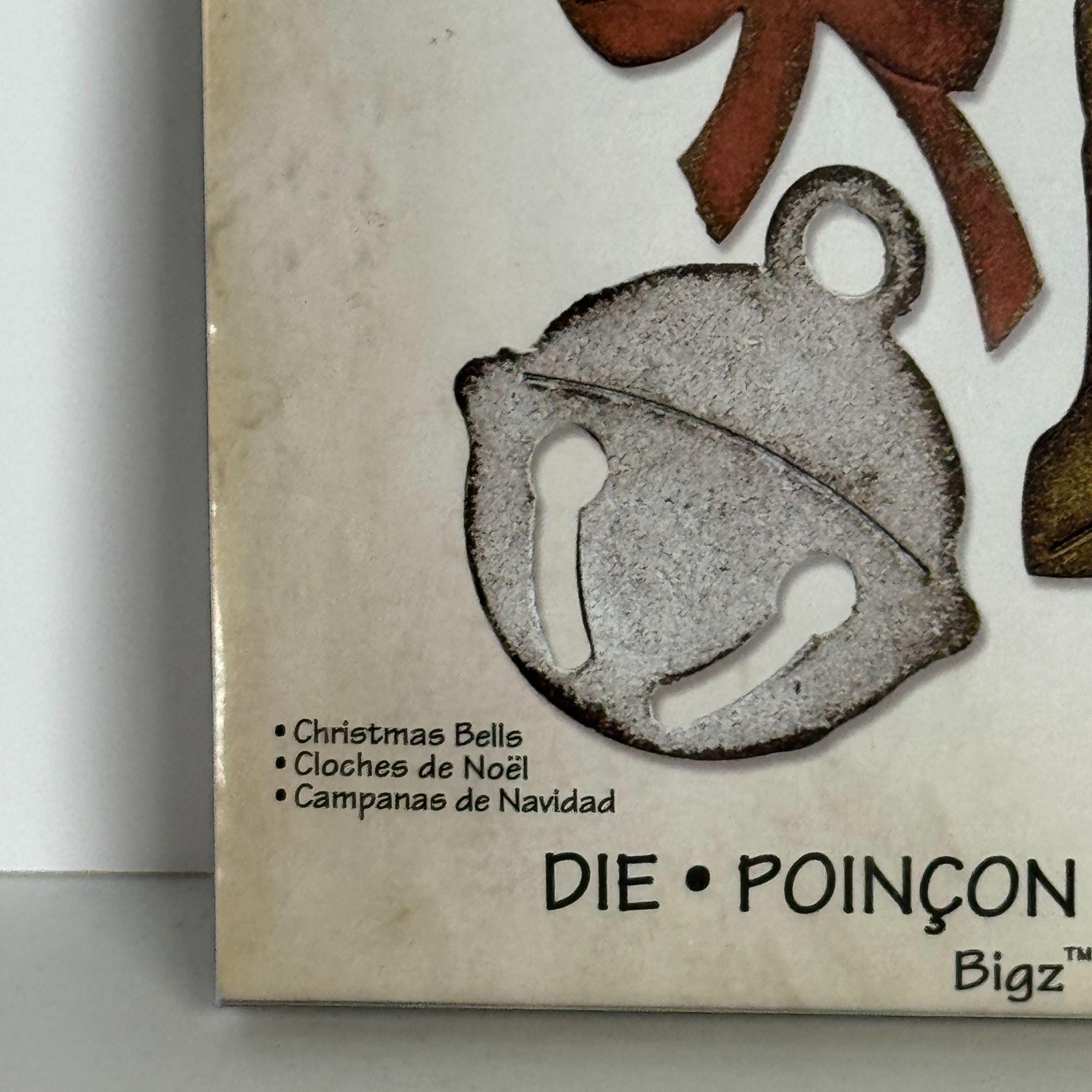 Sizzix Tim Holtz Alterations Bigz Die Christmas Bells Holiday Card