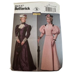 Butterick Sewing Pattern B6537 Making History Costume 14-22 Edwardian Skirt UC