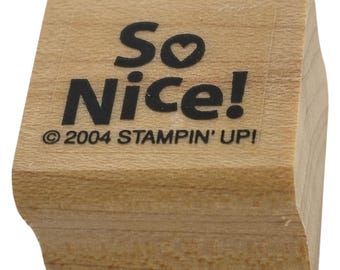 Stampin Up Rubber Stamp So Nice Words Heart Teacher Grading Papers Encouragement