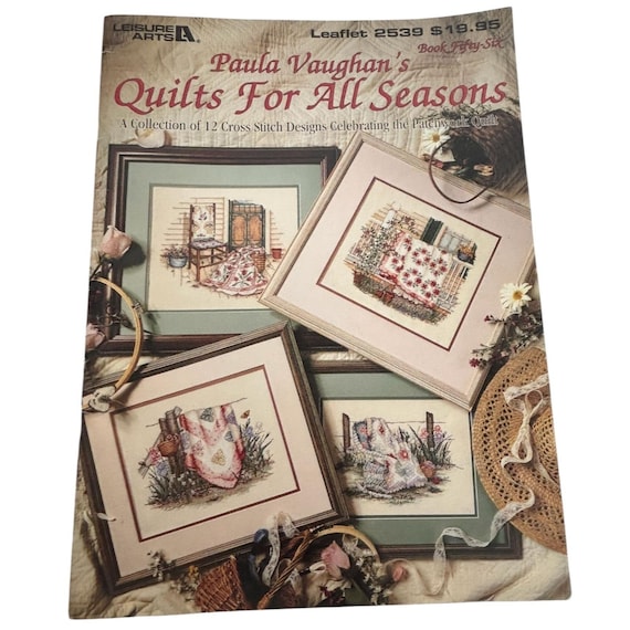 Paula Vaughan Patchwork Quilts for All Seasons Cross Stitch Book