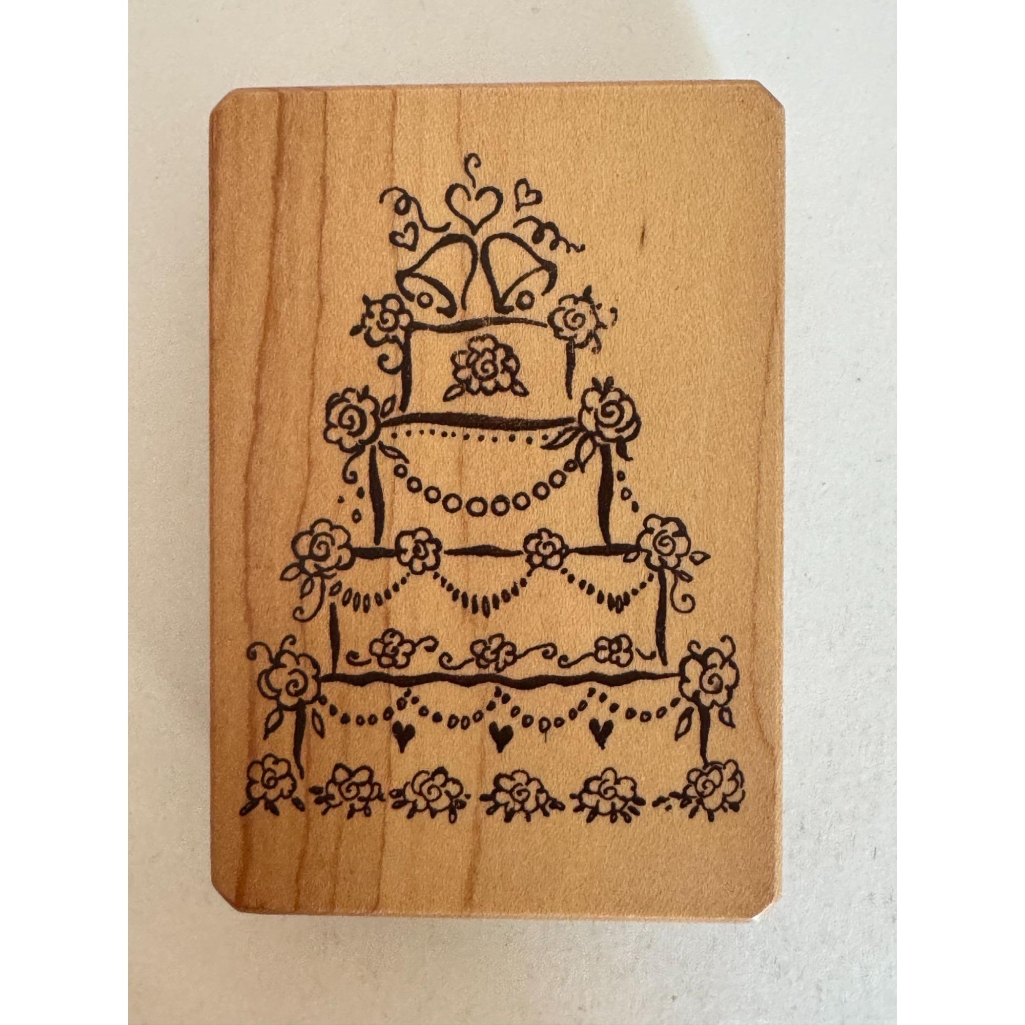 Inkadinkado Timbro In Gomma Montato Su Legno - Grande Farfalla, 4.4x7.6 Cm, Per Scrapbooking E Crafting