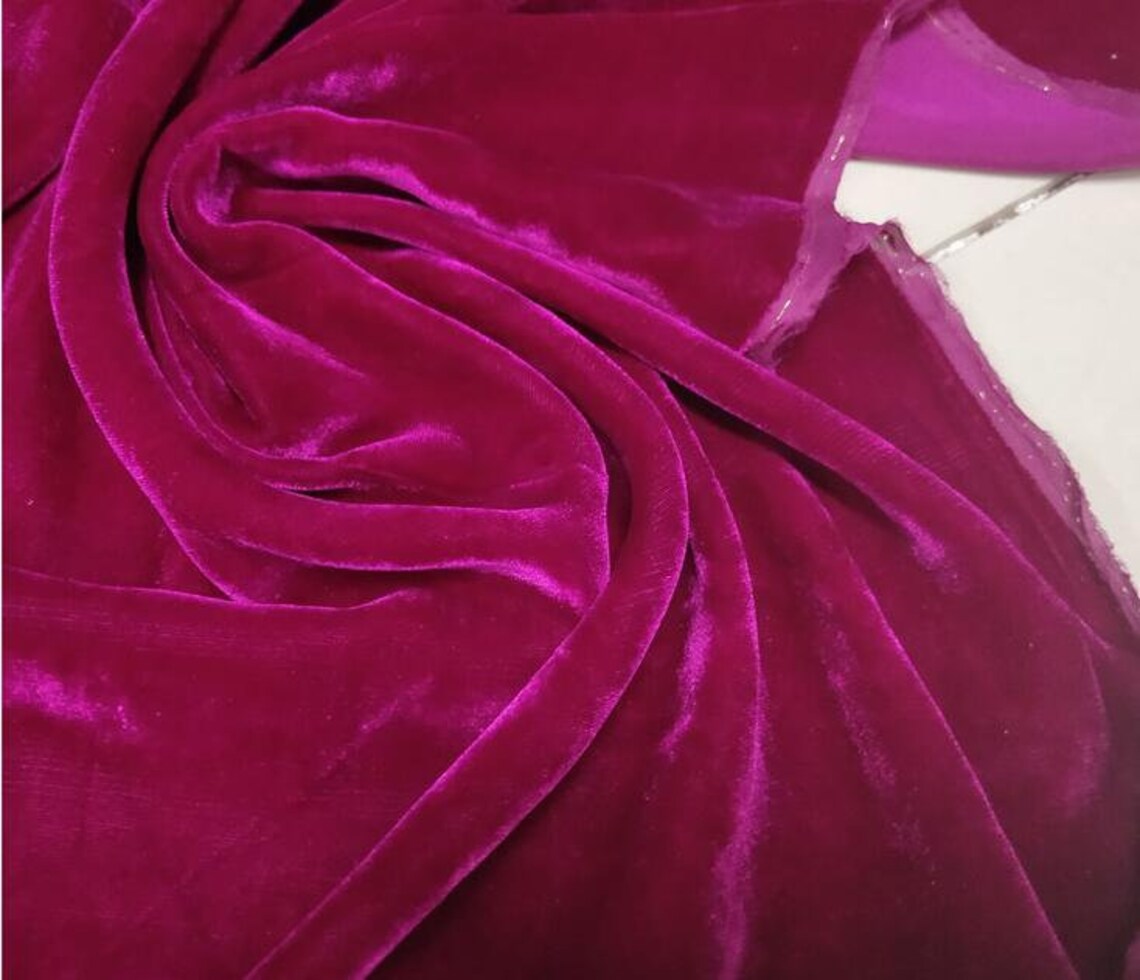 Silk Velvet Fabric Pure Silk Velvet for Dress Skirt Etsy