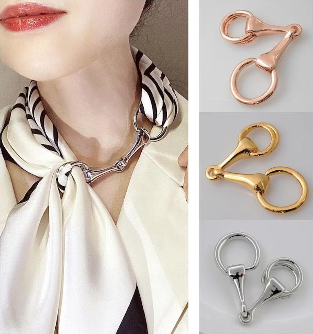 Genuine 14K Gold Plated Scarf Ring, Gold/platinum/rose Gold Scarf