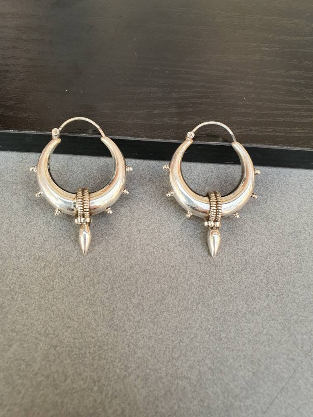 PHNIBIRD Damesoorbellen Zilver 925 Tweekleurige oorbellen in X Hypoallergeen Creolen goud geschenk vrouw jubileum(Goud