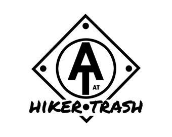 Decal, Appalachian Trail, Hiker Trash, Trail Marker