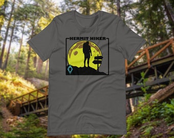 Hermit Hiker T-Shirt, Trail Hiking, Outdoors, Mountains, Nature Lover, Hike, Adventure, Camping, Forest, Outdoorsmen, Trail, Trekking