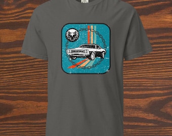 70er Jahre Muskelauto Adler Retro Vintage Comfort Colors T-Shirt