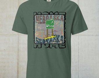 Nebraska Utica, Nebraska Haus, Nebraska Liebe, Komfortfarben T-Shirt