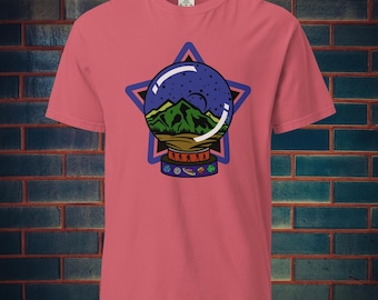 Kosmisches Wandern Raumfahrt Universum Komfort Farben T-Shirt