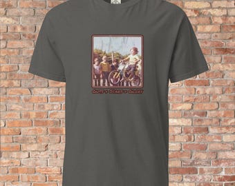 Eingeweide Narben Schmerz Glory Fahrrad Sprung Vintage Bild Komfort Farben T-Shirt