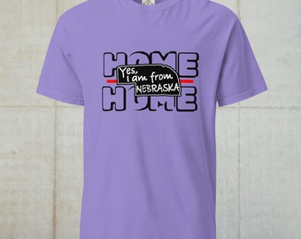 Nebraska Haus, Nebraska Liebe, Komfort Farben T-Shirt