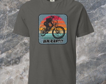 Mountainbike Braap Mountainbike Radsport Komfort Farben T-Shirt