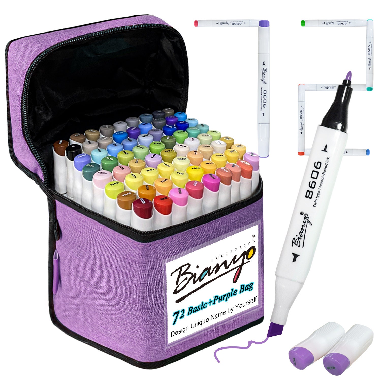 Marker Storage Case 120 Holders, Foldable Velcro Oxford Organizer with  Carrying Handle, Shoulder Strap and QR Buckle for Copic Markers, Sharpie  Marker, Dry Erase / Permanent Markers