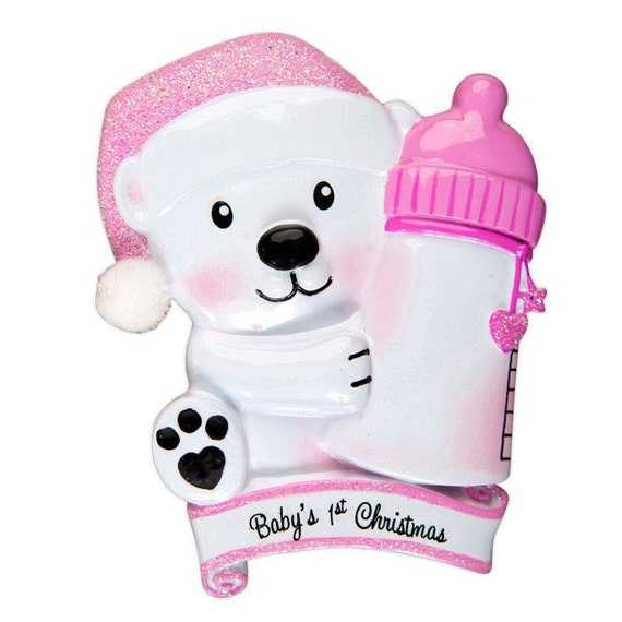 baby bottle christmas ornament