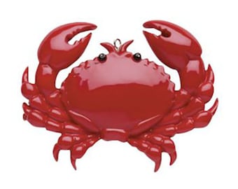 Crab Personalized Christmas Ornament